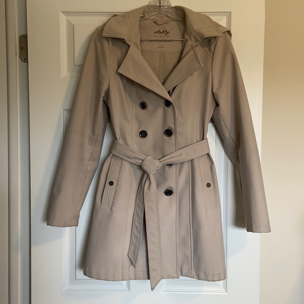 Khaki raincoat